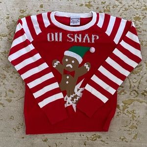 Kids Ugly Sweater, Size 8, gingerbread